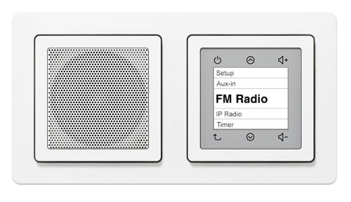 Berker Stopt een Radio en Docking Station in het