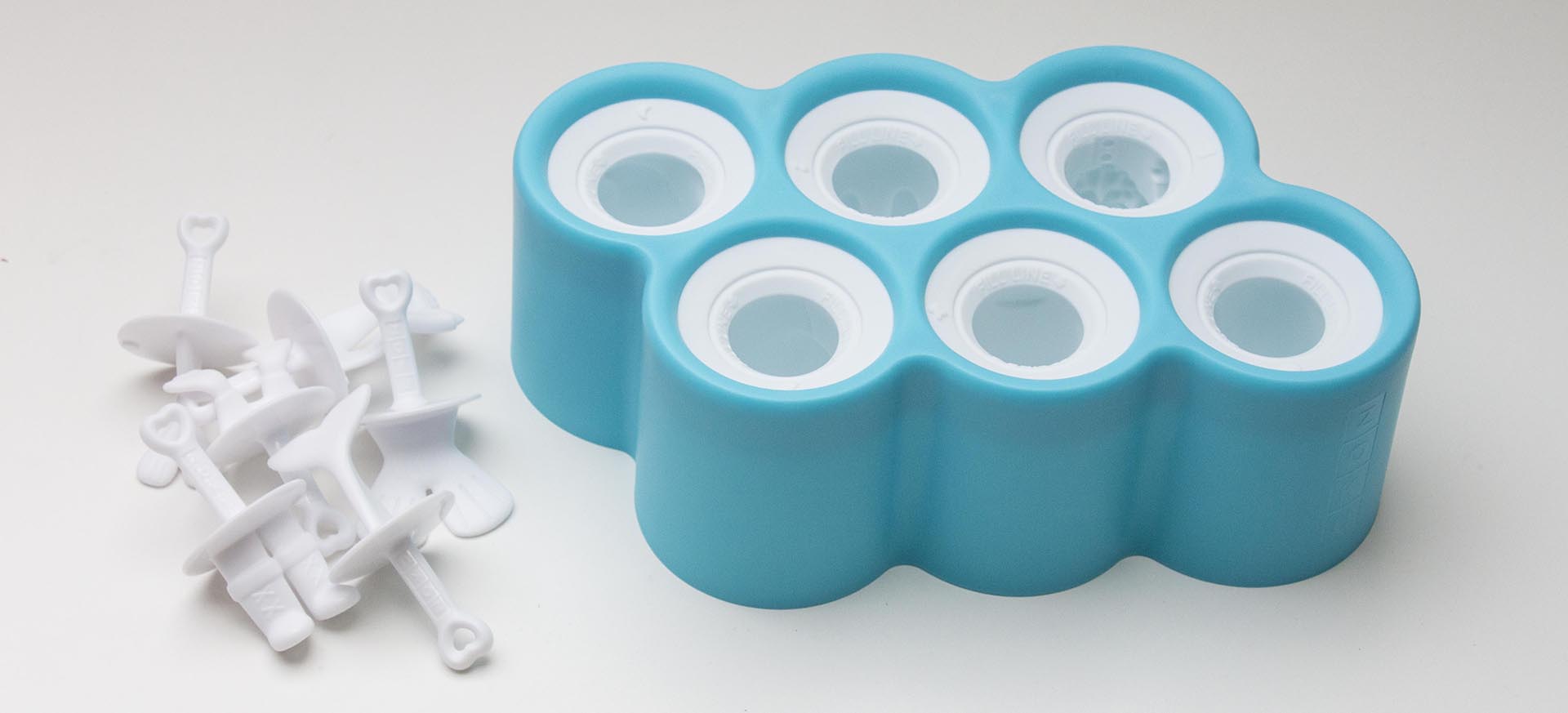 2 PièCes Silicone Moule à CrèMe GlacéE, 4 Cellules Pop Ice Lolly Moule